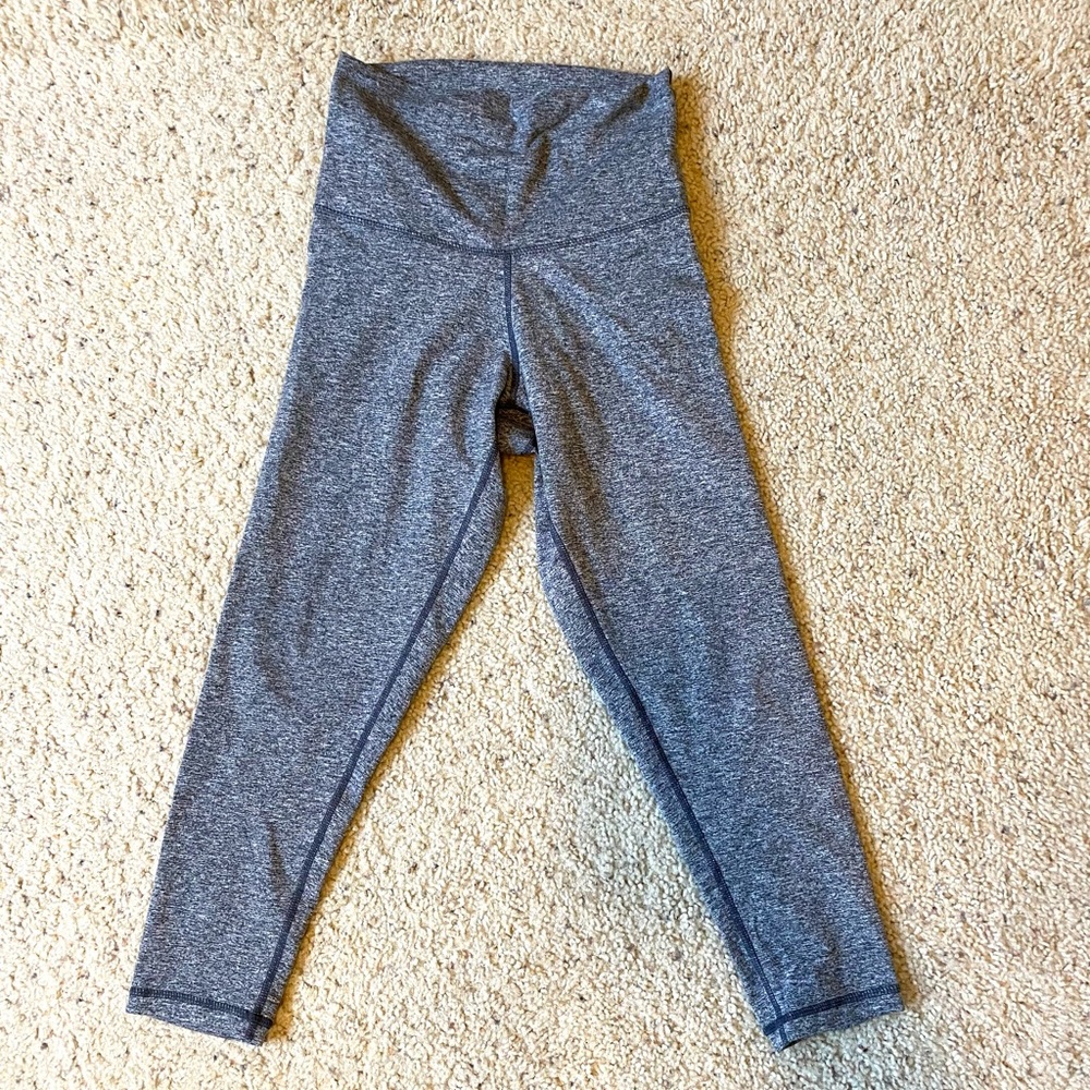 DYI gray space dye capri leggings size small